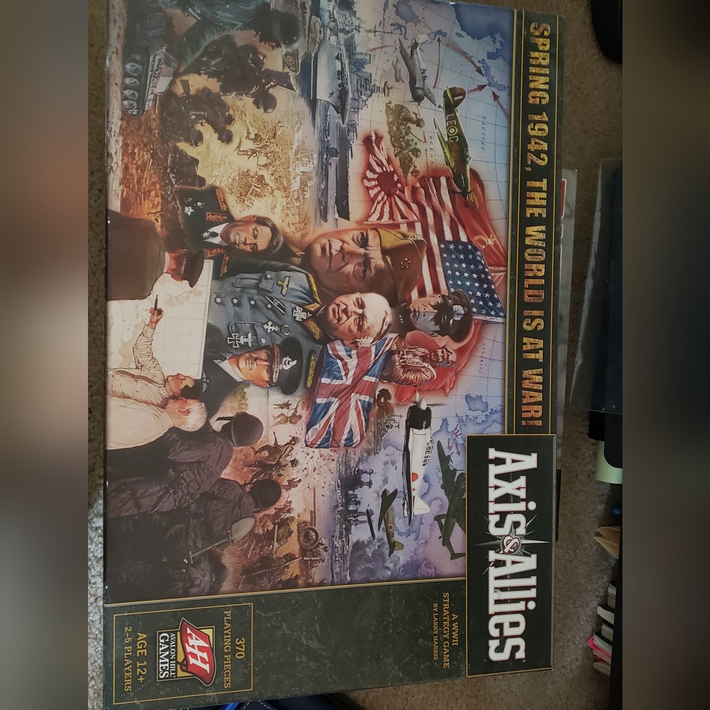 Axis and Allies board game.